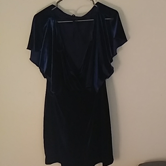 Blue Velvet Jessica Simpson Short Dress - Picture 3 of 6